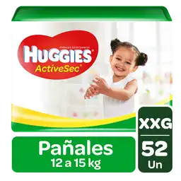 Huggies Pañales Active Sec Talla XXG