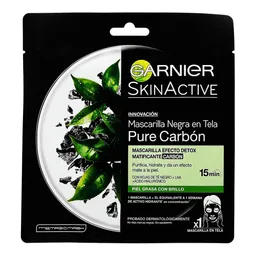 Garnier-Skin Active Mascarilla Tela Carbon Sachet