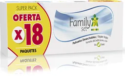 Family Set Pañuelos Desechables Triple Hoja X 18 Paquetes