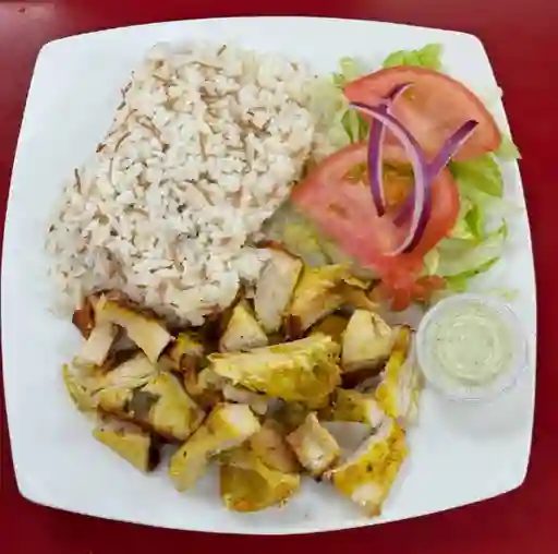 Shawarma de Pollo Al Plato