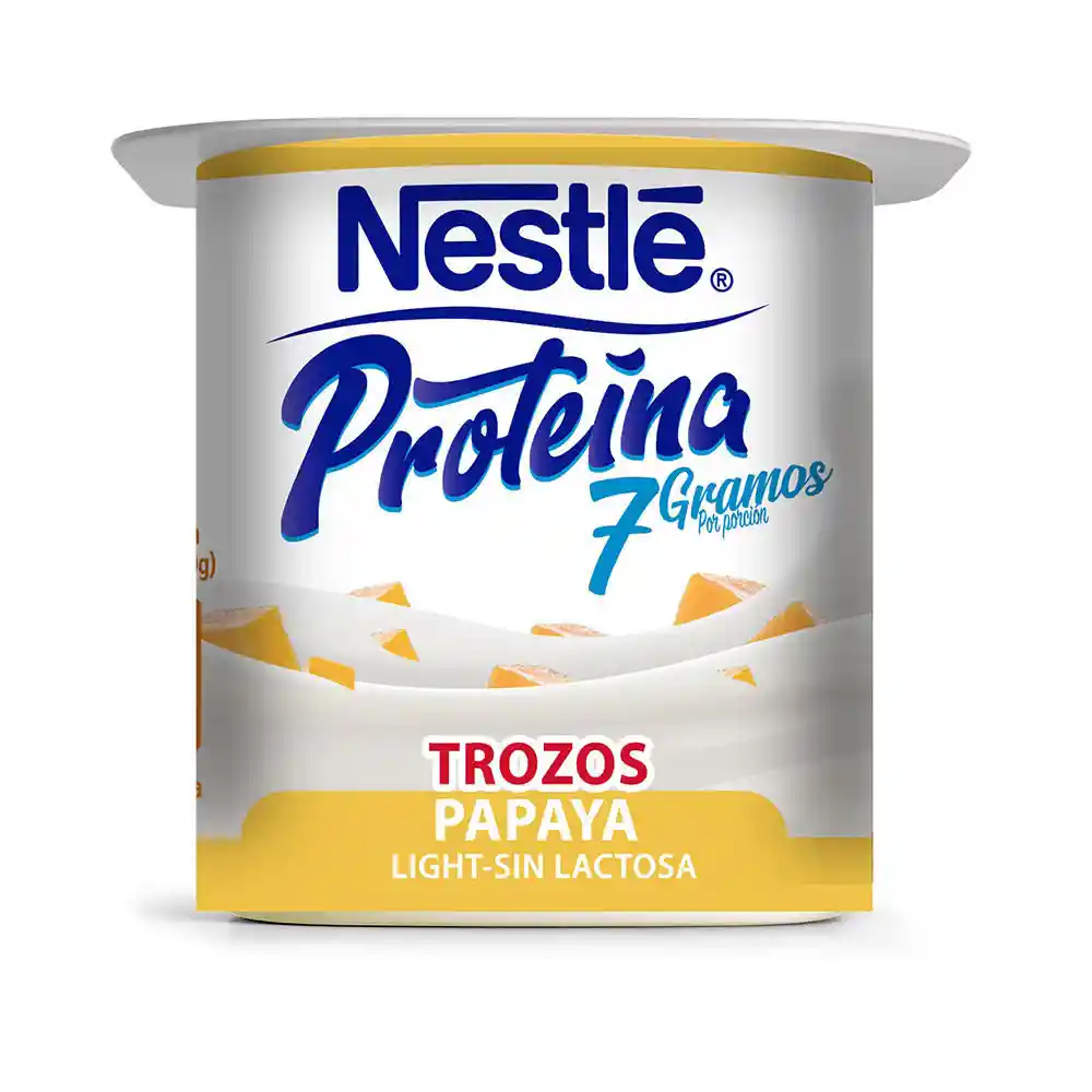 Nestlé Yogurt Proteina Sin Lactosa Sabor Papaya Con Trozos