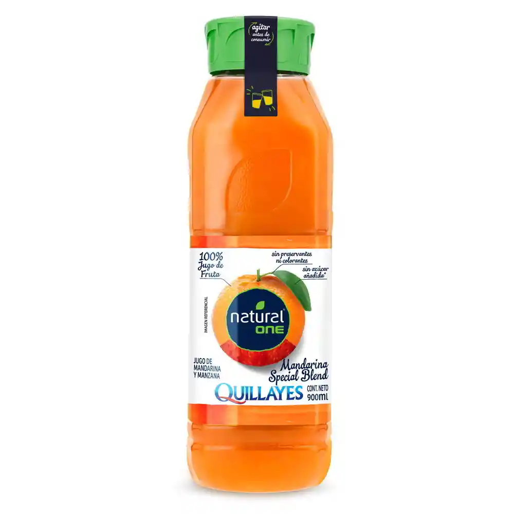 Natural One Quillayes Jugo De Mandarina Y Manzana 900mL