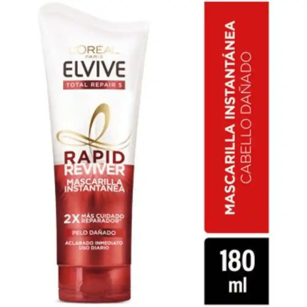 Elvive Rapid Reviver Mascarilla Instantánea Total Repair 5 para Pelo Dañado 2X