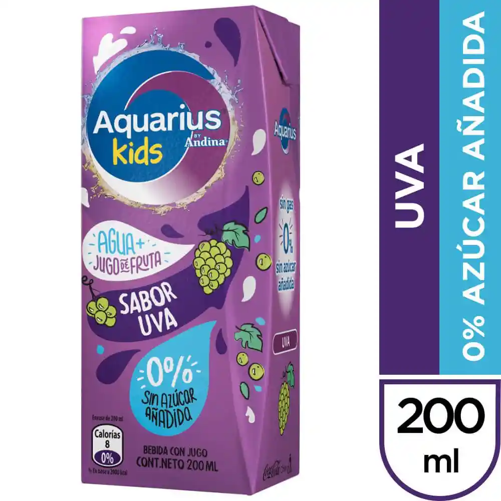 Aquarius Agua Tetra Uva