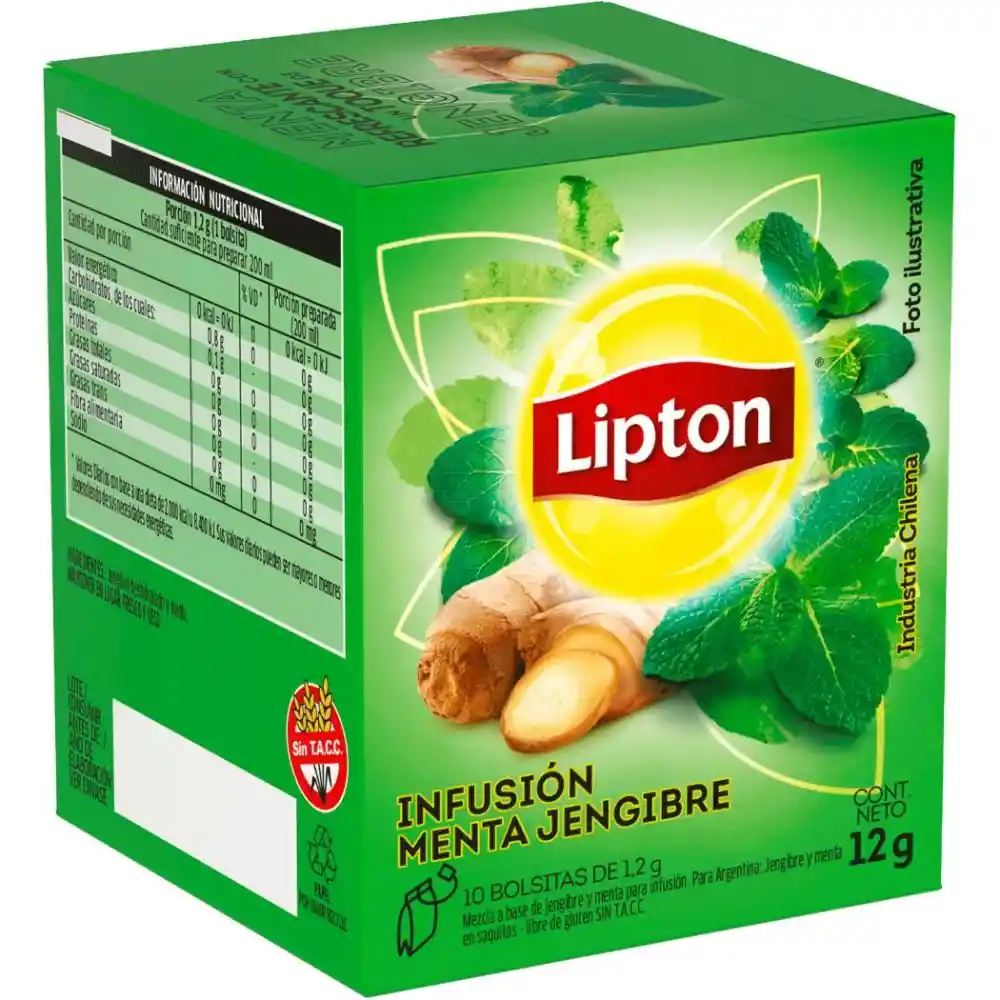 Lipton Infusión Menta Jengibre