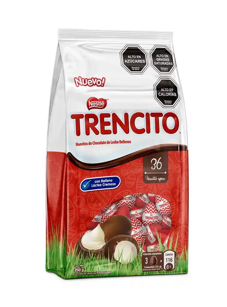 Trencito Chocolate ® Huevitos Blancos Rellenos