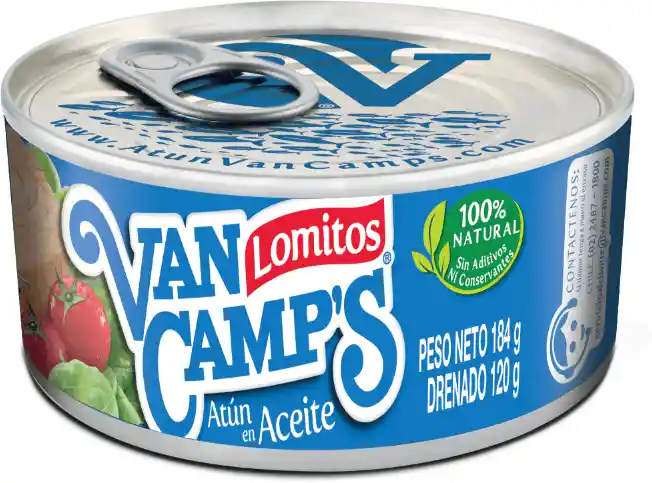 Van Camps Atun Lomitos Aceite 120G