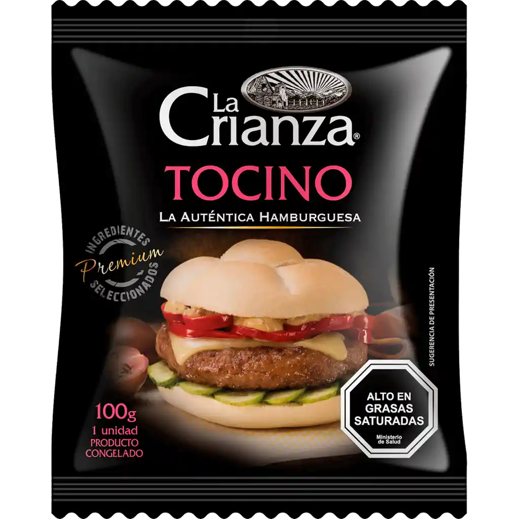 La Crianza Hamburguesa Tocino 100G