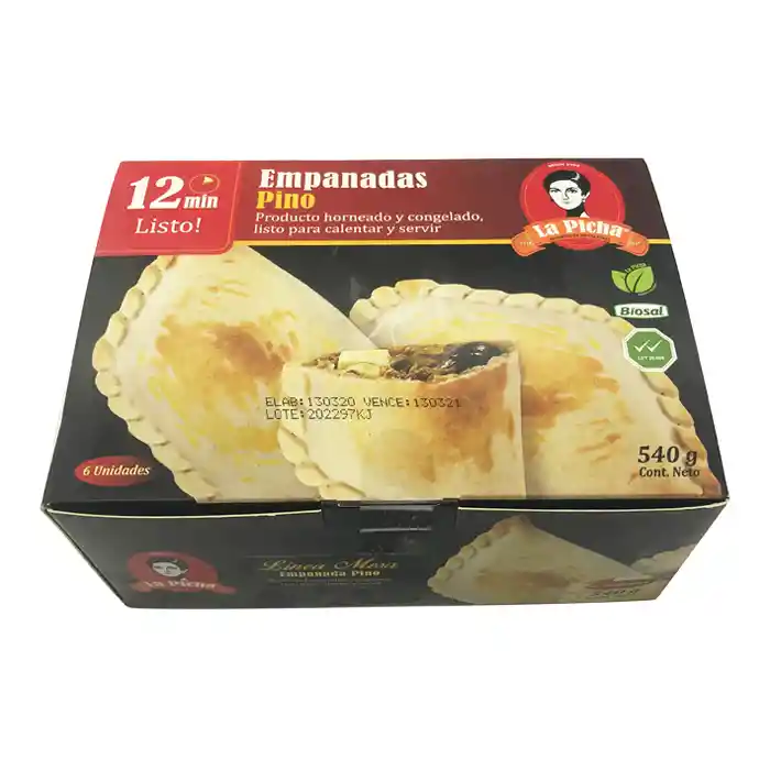 La Picha Caja Empanada Mesa Carne.