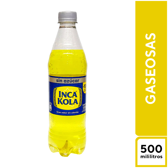 Inca Kola Sin Azúcar 500 ml