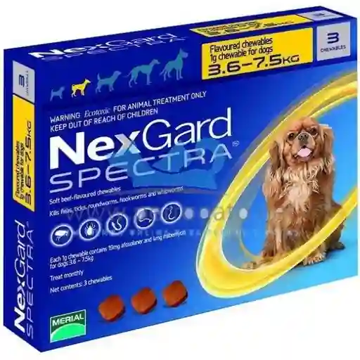 Nexgard Spectra 3 6 - 7 5 Kg X 3 Tabletas