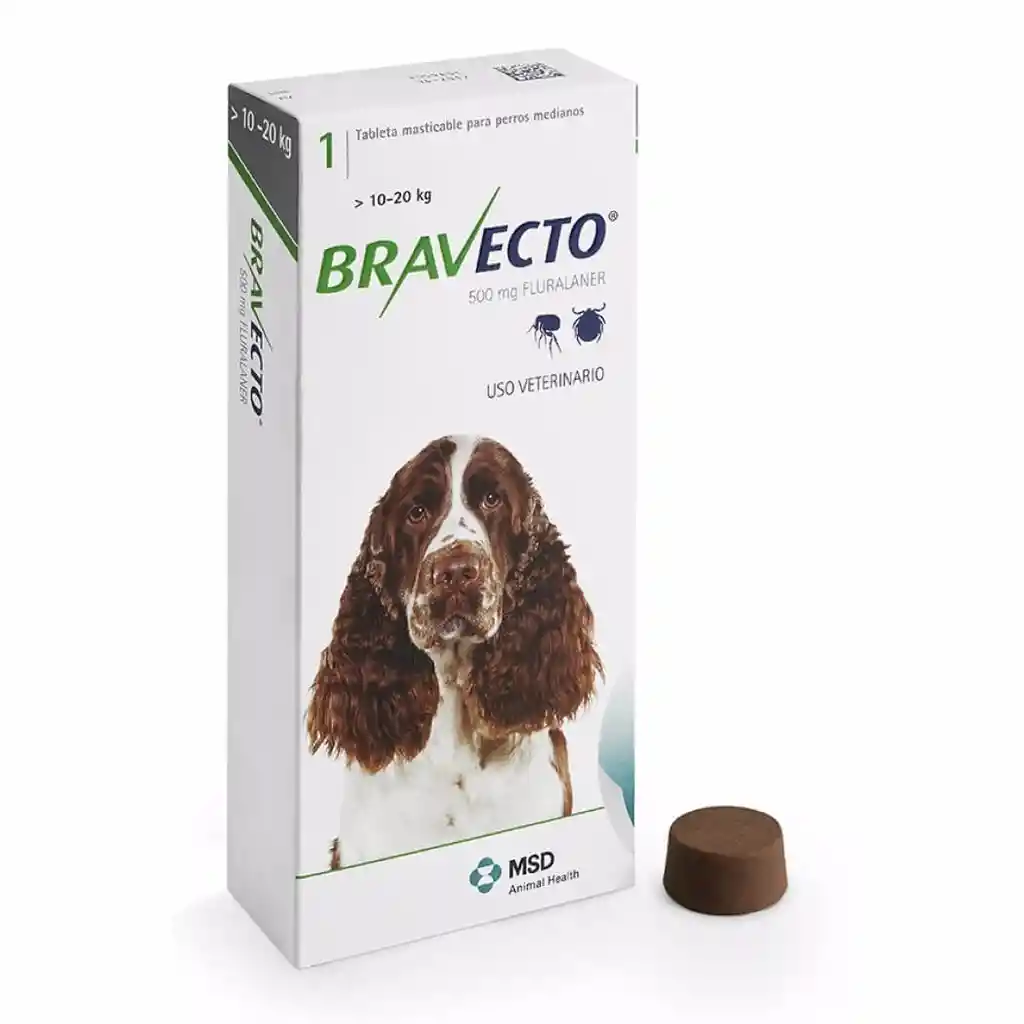 Bravecto 500 Mg Cm 10-20 Kg