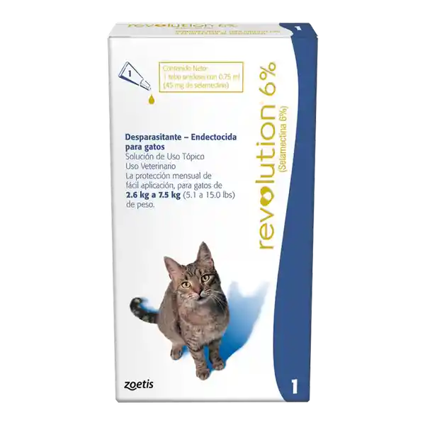 Revolution Gato 6% 0 75 Ml (2.5 Kg - 7.5 Kg)