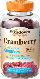 Sundown Suplemento Cranberry Gummies 75 U (500 Mg)