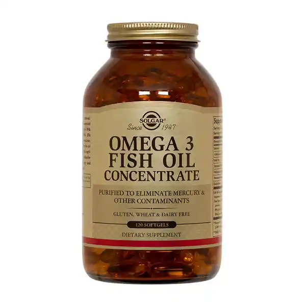 Fish Oil Omega 3 Solgar 120 Cápsulas