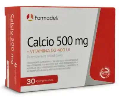 FARMADEL Suplemento Alimenticio Calcio + Vitamina D