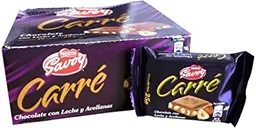 Savoy Chocolate Carre Chocolate Con Leche Y Avellana