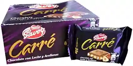 Savoy Chocolate Carre Chocolate Con Leche Y Avellana