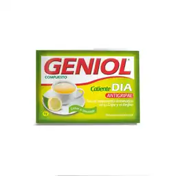 Geniol Antigripal Compuesto Día (400 mg/ 10 mg/ 33 mg/ 50 mg) Sabor a Limonada