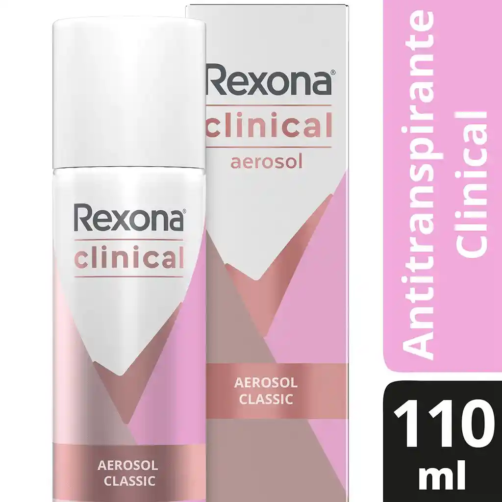 Rexona Antitranspirante Clinical Classic en Aerosol 
