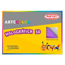 Estuche Artecolor Papel Holográfico Artel