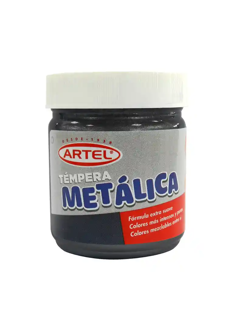 Frasco Témpera Metálica Negro Artel