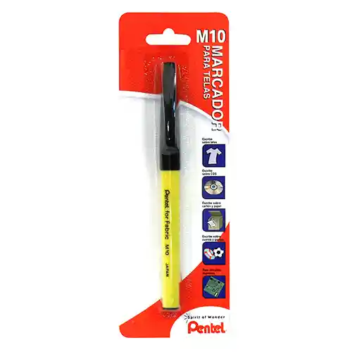 Pentel Bl:Marcador Para Ropa M-10 Negro