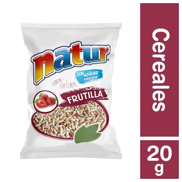 Natur Cereal De Arroz Sabor Frutilla Sin Azucar Anadida