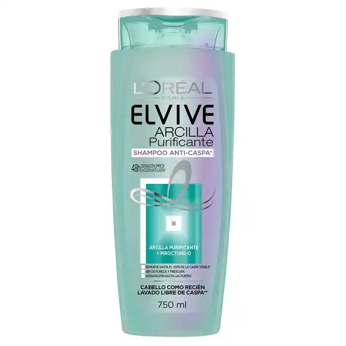 Loreal Paris-Elvive Shampoo Arcilla Extra Anti Caspa