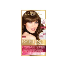 Loreal Paris-Excellence Coloración Creme 5.3 Castaño Claro Dorado