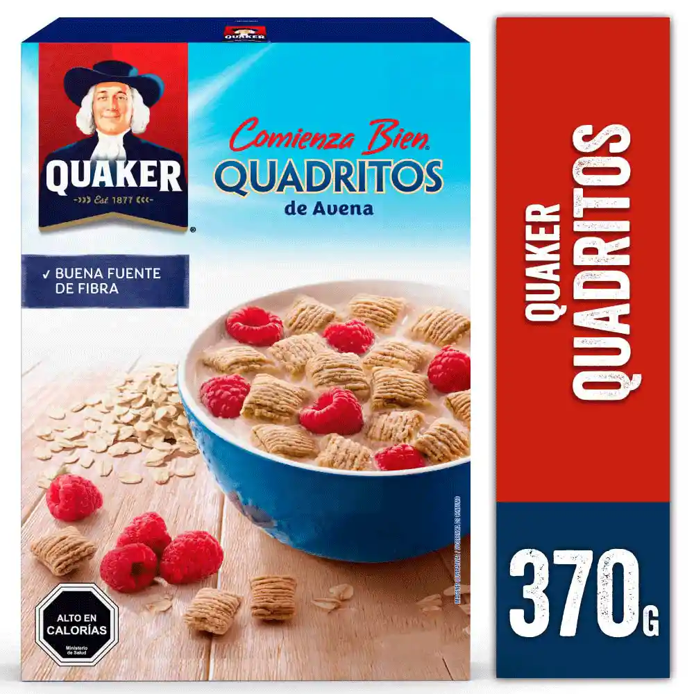 Quaker Cereal Quadritos De Avena