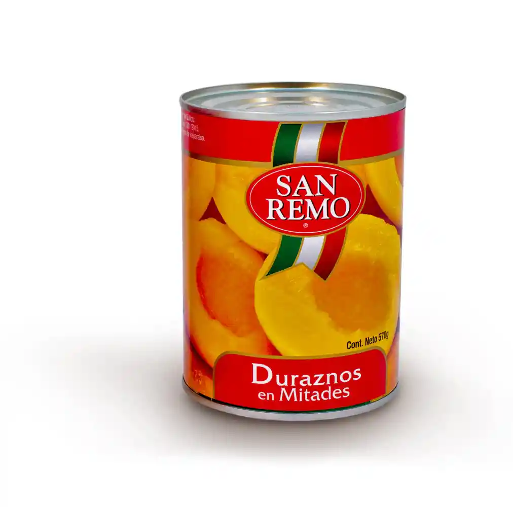 San Remo Duraznos En Mitades 570 Gr