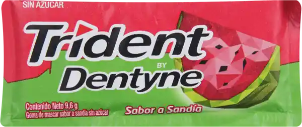 Trident Chicles Sin Azucar Sandia