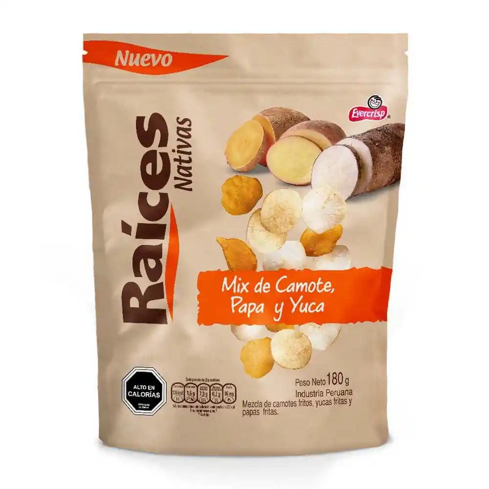 Evercrisp Raices Nativas Mix De Camote Papa Y Yuca