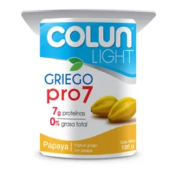Colun Yogurt Griego Light Pro 7 Papaya