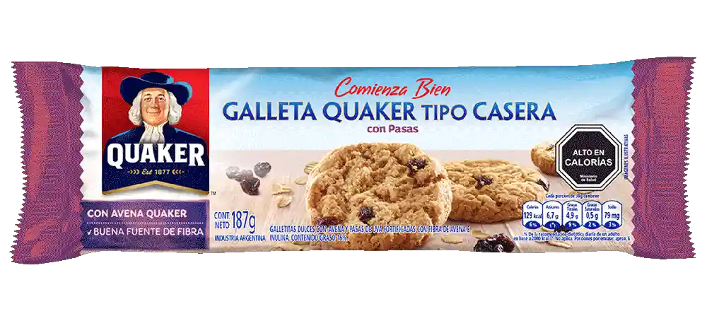 Quaker Galleta Casera Pasas