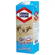 Loncoleche Leche Descremada Sin Lactosa 1 Lt