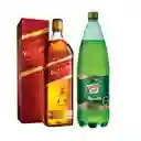 Johnnie Walker Red Label 750cc + Canada Dry Ginger Ale 1.5Lt