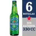 Heineken Botellin Sin Alcohol 355ml 6Pack