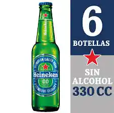 Heineken Botellin Sin Alcohol 355ml 6Pack