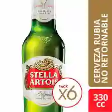 Stella Artois Botellin 355cc 6Pack