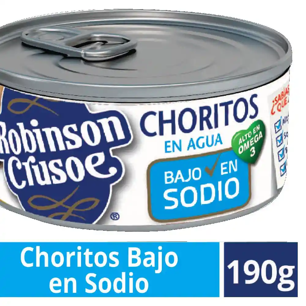 Robinson Crusoe Choritos Al Agua 190G