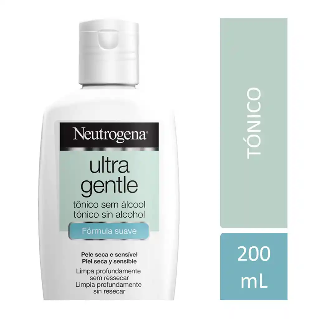 Neutrogena Locion Tonica 200 Cc Formula Suave. No Reseca La Piel