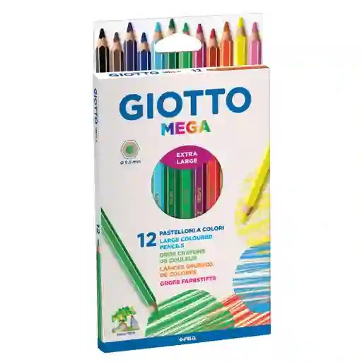 Giotto Lápices Gruesos de Colores Mega