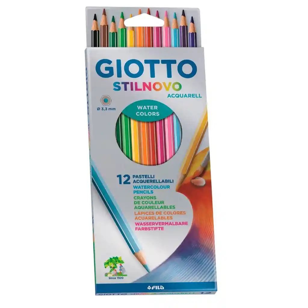 Giotto Lapices Acuarelables 12 Colores