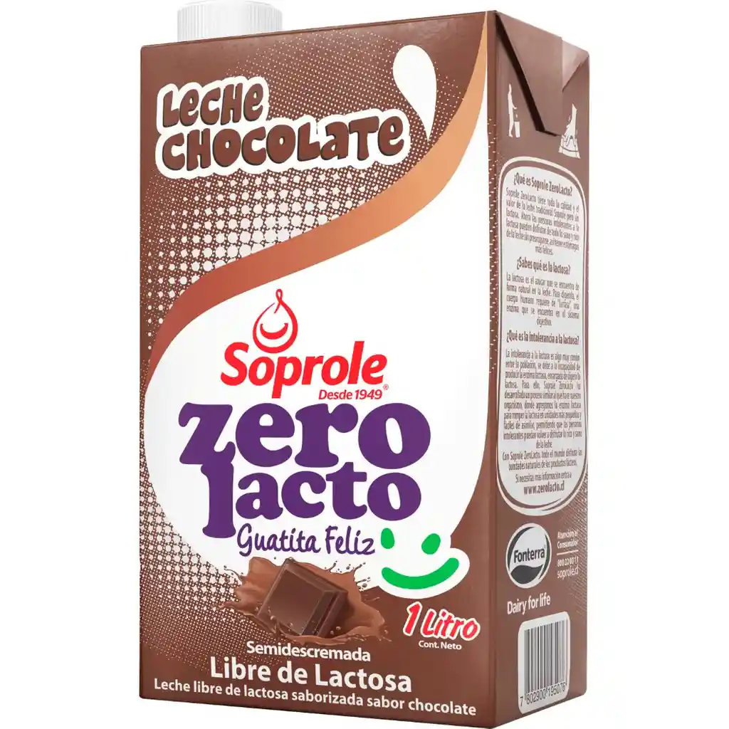   Zero Lacto  Leche Semidescremada Sabor Chocolate 