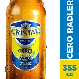 Cristal Cerveza Cero Radler x 6 Unidades