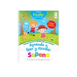 Cuaderno de Caligrafia Kinder Sopena Aprendo a Leer y Escribir