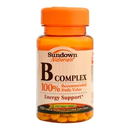 B-Complex Suplemento Alimenticio Sundown 100% 100 Tabletas