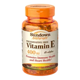 Sundown Suplemento Alimenticio Vitamina E. 400 Ui. Dl-Alpha. 100